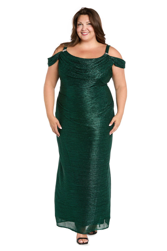 Plus Size Formal Dresses Plus Size Long Metallic Formal Evening Dress Emerald