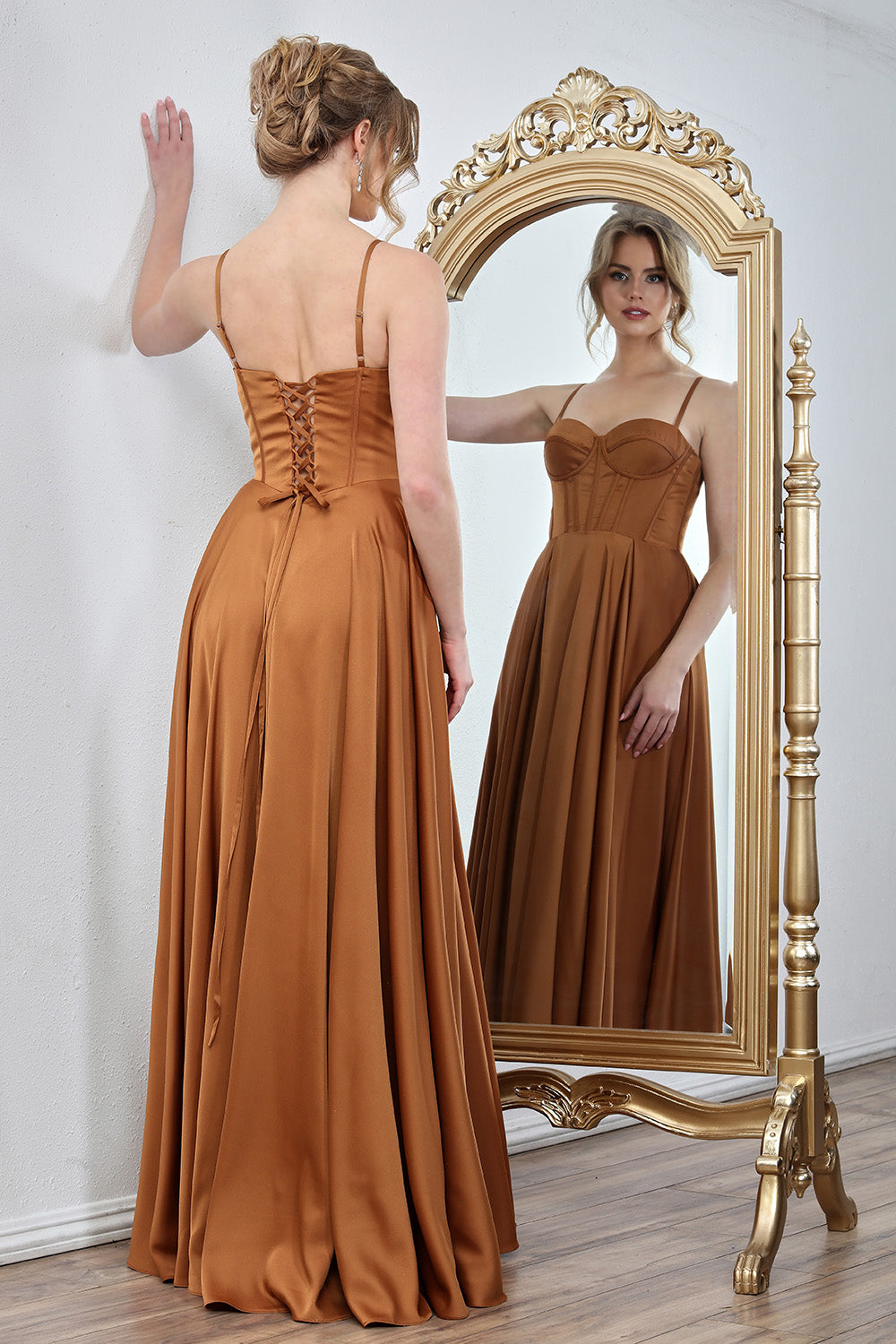 Adora Design 3301 Corset Long Formal A Line Prom Dress