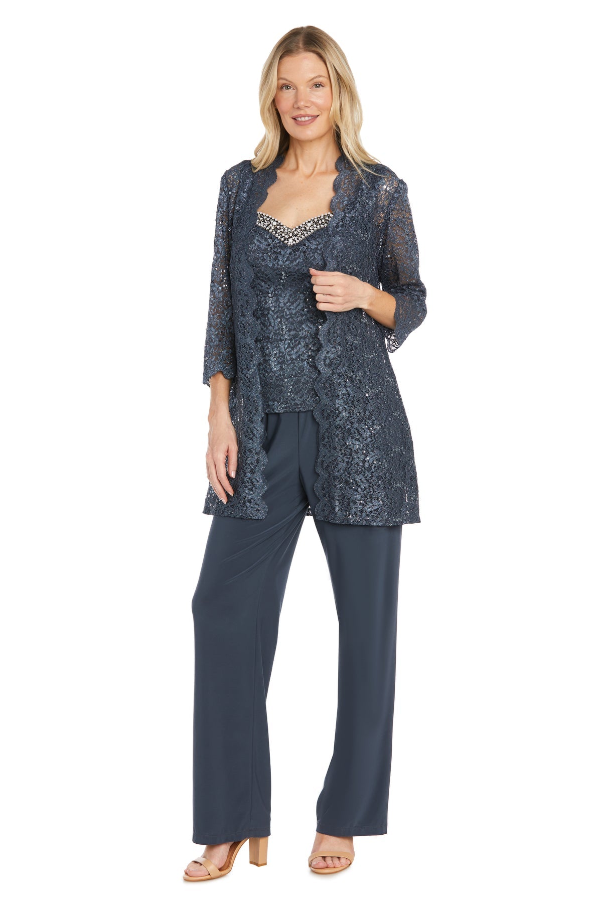Coal R&M Richards 3303 Long Sequin Formal Pantsuit Dress for $119.0