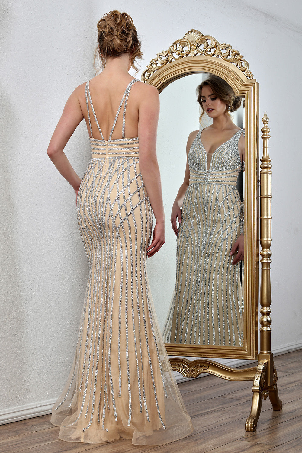 Adora Design 3305 Fitted Formal Long Evening Prom Dress