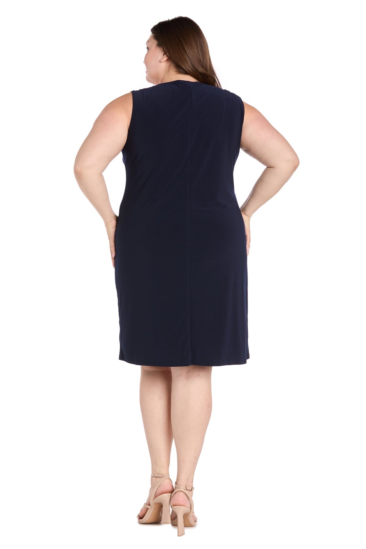 R&M Richards 3309W Plus Size Short Printed Jacket Dress