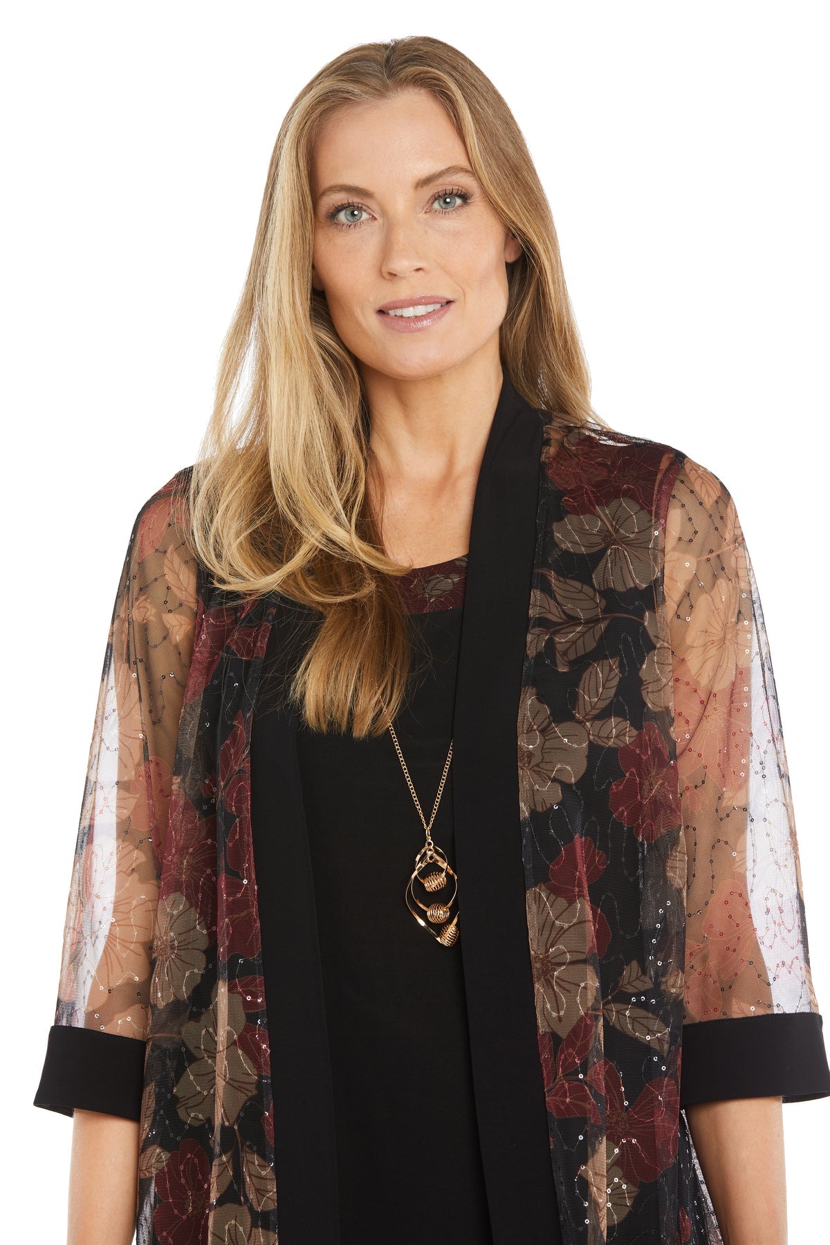 R&M Richards 3312 Short Glitter Mother of the Bride Jacket Dress