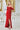 Prom Dresses High Low Slit Formal Prom Ruffle Dress Red