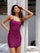 Cocktail Dresses Short Sequin Cocktail Dress Grape