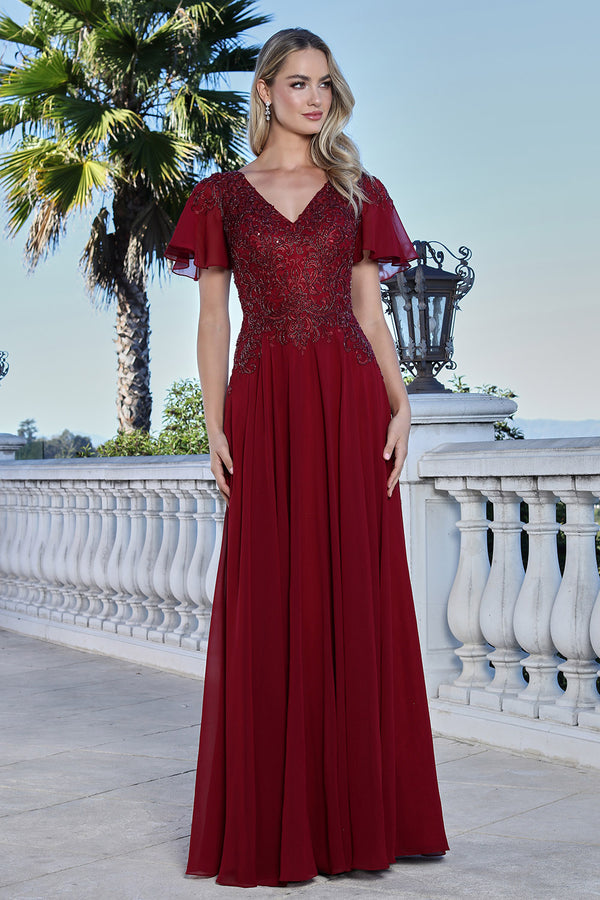 Formal Long Beaded Mother of the Bride Dress Adora Design 3356