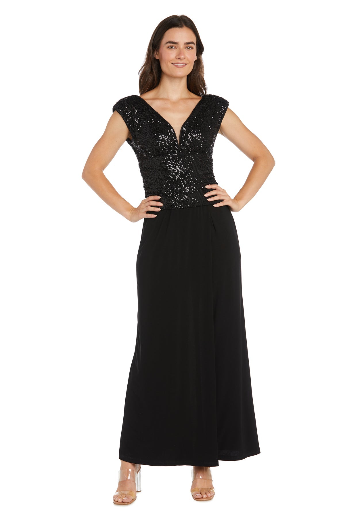 Jumpsuit Sequin Long Formal Jumpsuit Black