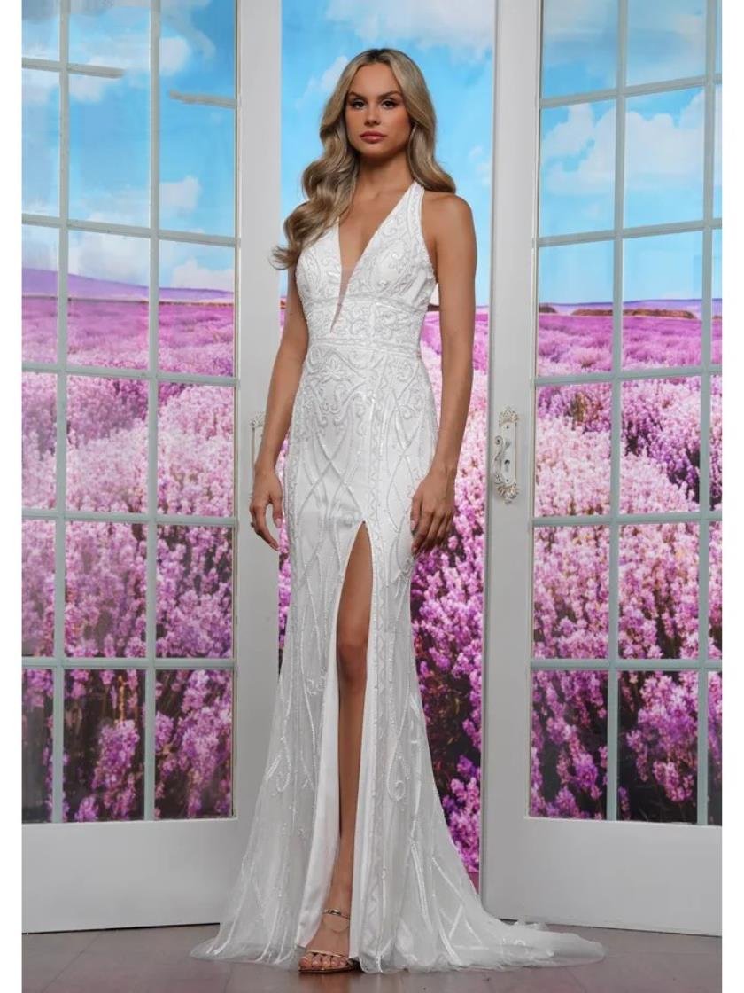 Prom Dresses Evening Long Formal Prom Dress Off White