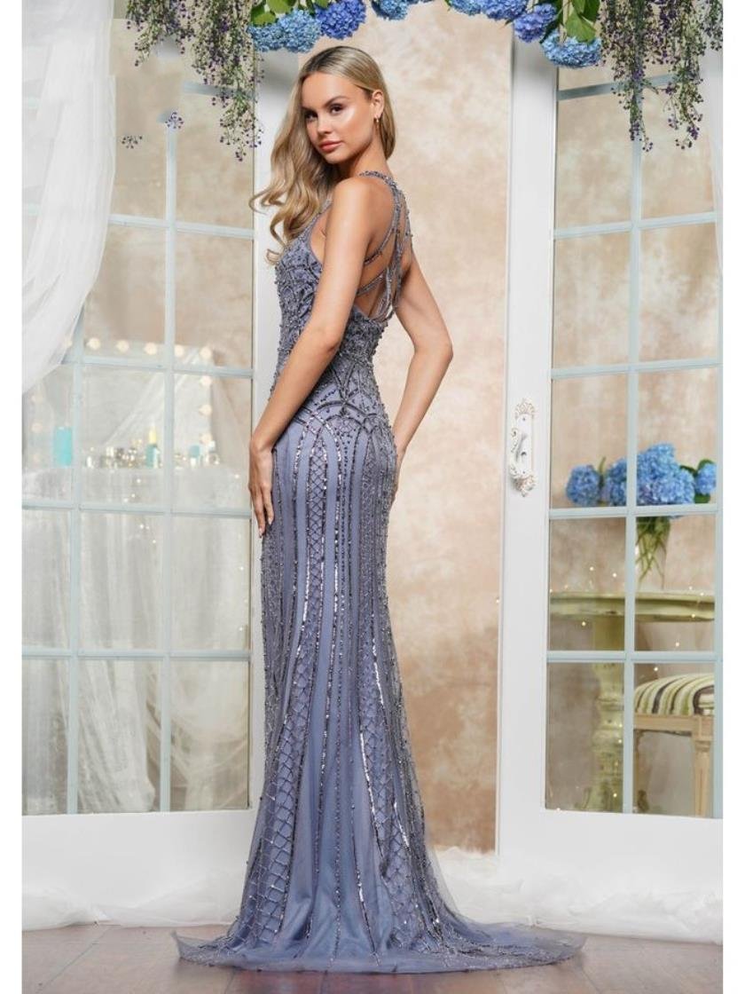 Prom Dresses Formal Long Fitted Evening Prom Dress Deep Peri