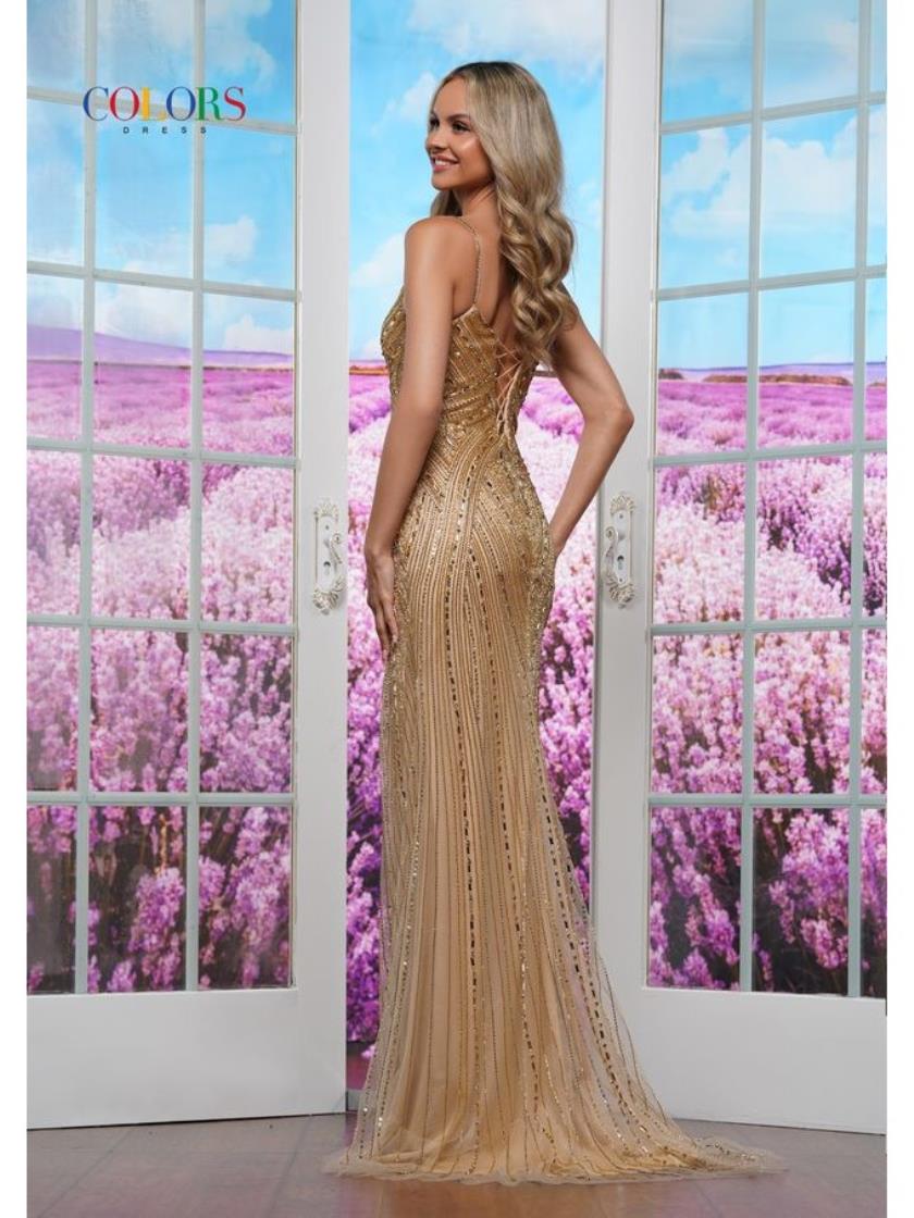 Colors 3398 Evening Formal Fitted Long Prom Dress