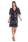 Cocktail Dresses Short Sequin Floral Petite Cocktail Dress Navy