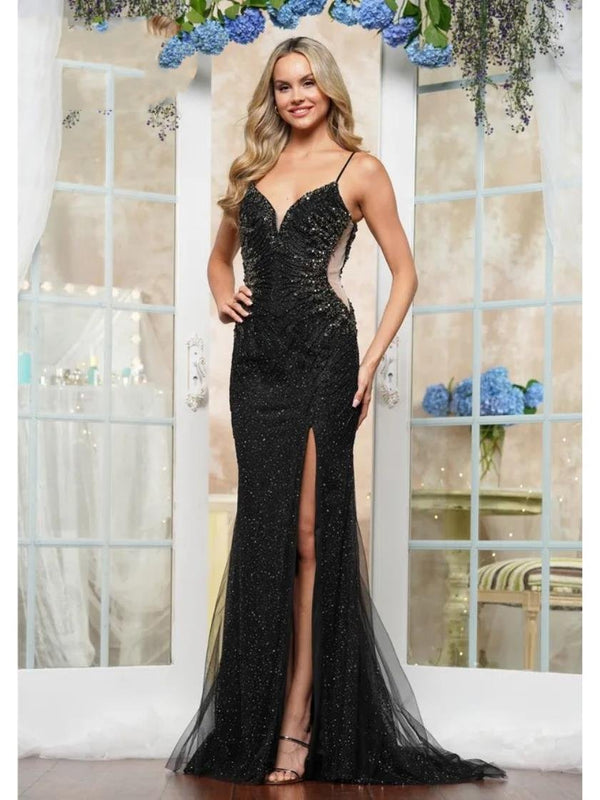 Colors 3401 Fitted Gown Long Formal Prom Dress