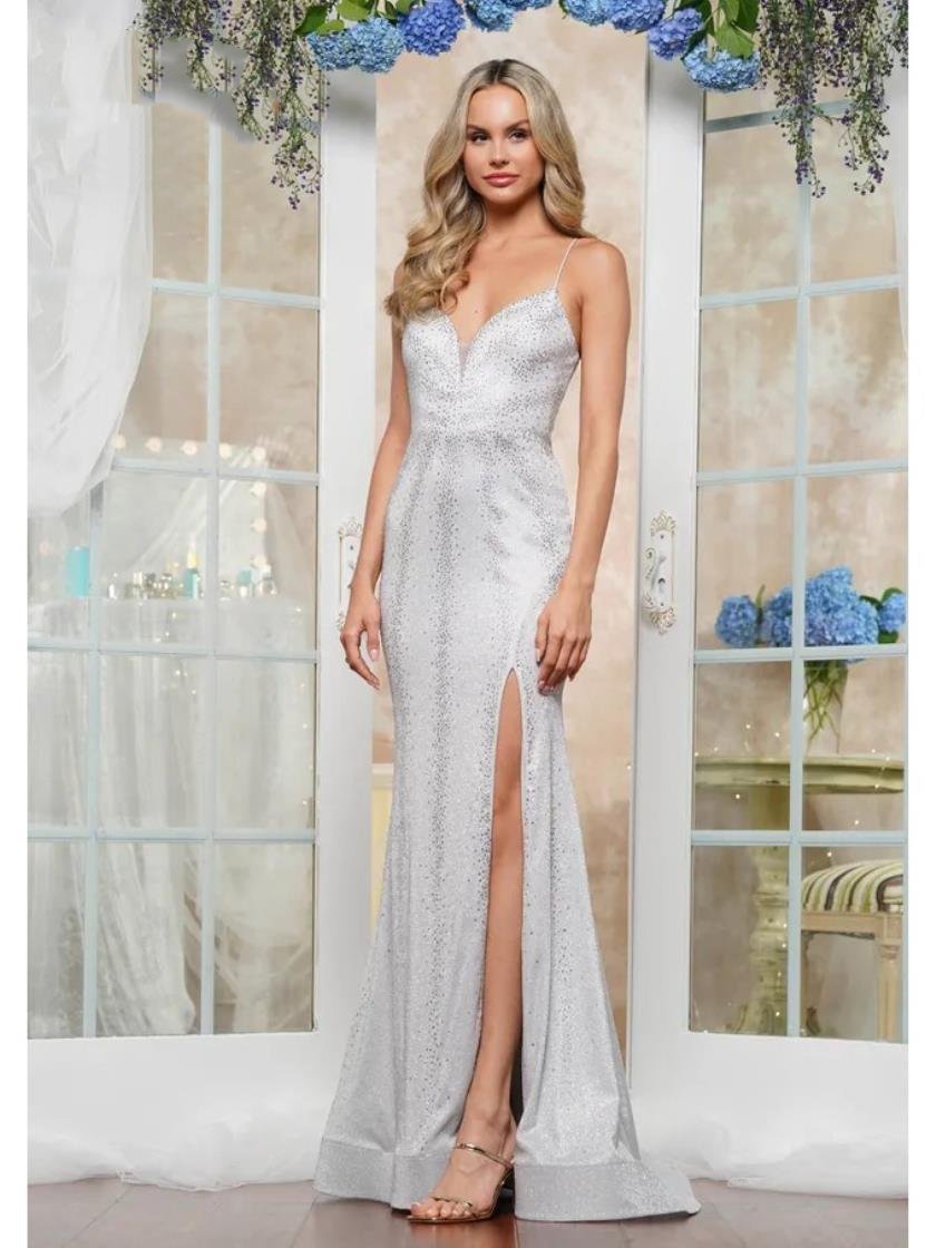 Prom Dresses Formal Long Evening Prom Dress Silver