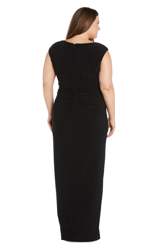 Plus Size Dresses High Low Top Formal Plus Size Dress  Black