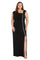Plus Size Dresses High Low Top Formal Plus Size Dress  Black