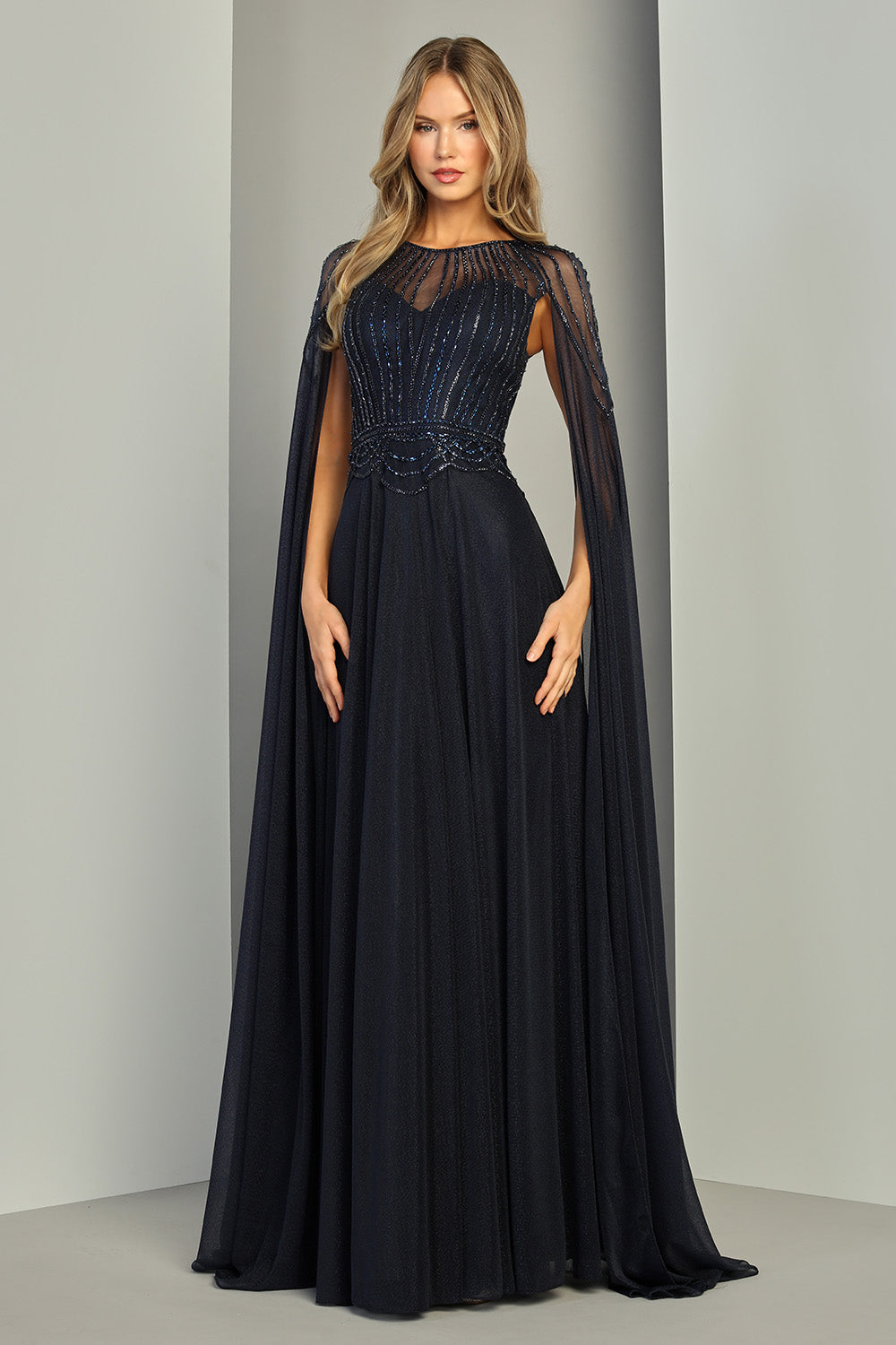 Jewel Floor-Length Chiffon Occasion A-Line Adora Design 3412