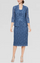 Mother of the Bride Dresses Petite Lace Jacket Short Dress Wedgewood