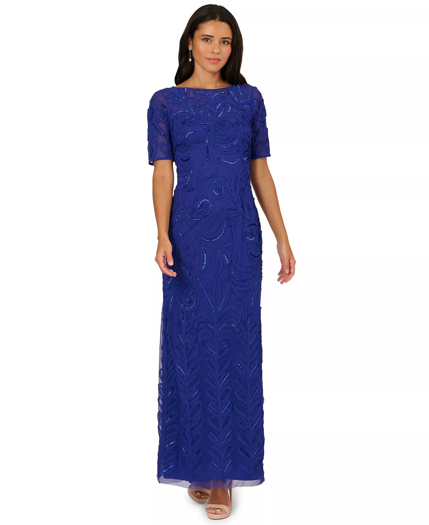 Soutache Column Dress Adrianna Papell AP1E212538