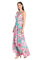 Formal Dresses Floral Print Long Formal Petite Maxi Dress Jade/Pink