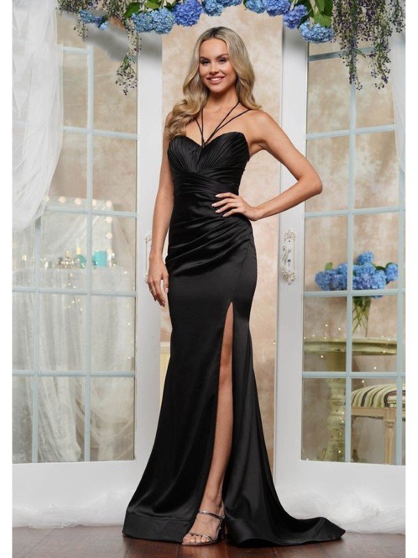 Prom Dresses Fitted Long Formal Evening Prom Dress Black