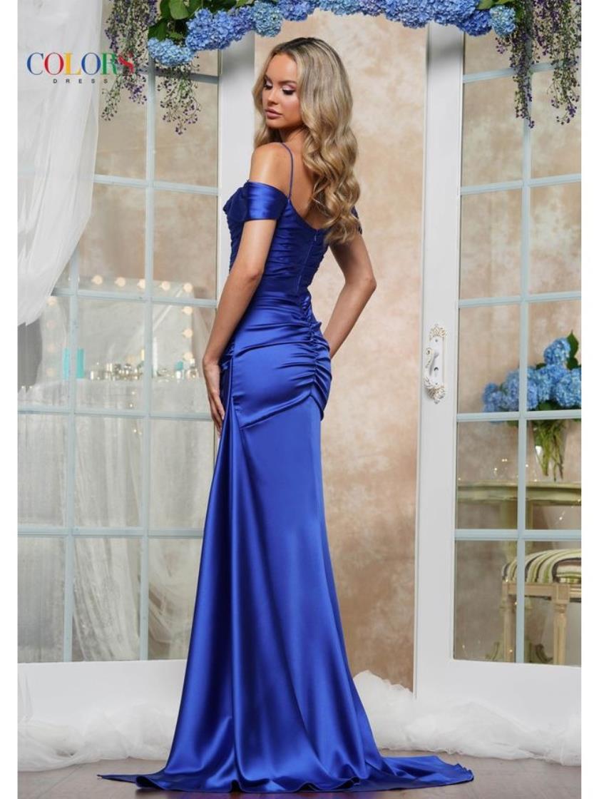 Colors 3430 Long Beaded Formal Evening Prom Dress