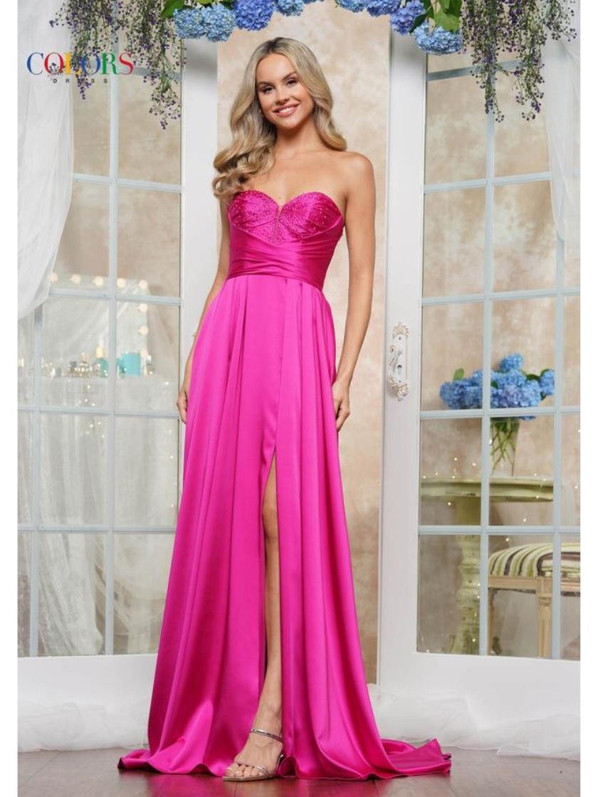 Colors 3433 Evening Long A Line Formal Prom Dress