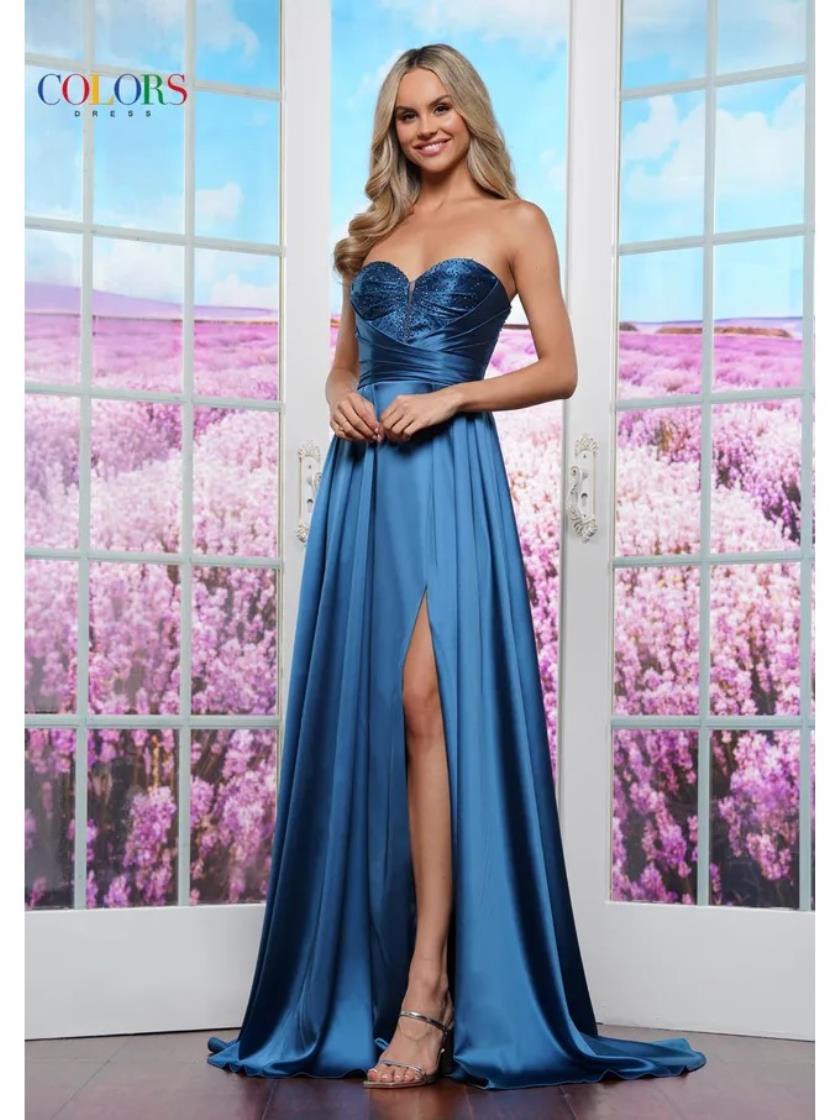 Colors 3433 Evening Long A Line Formal Prom Dress