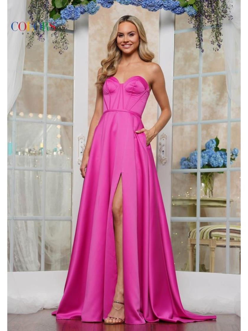 Colors 3434 Formal Evening Long A Line Prom Dress