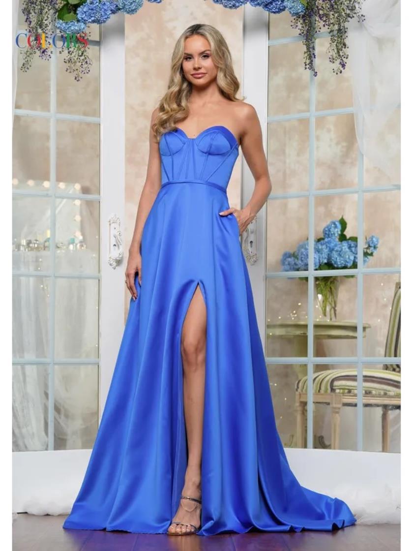 Colors 3434 Formal Evening Long A Line Prom Dress