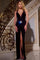 Prom Dresses Long Formal Mermaid Fit Beaded Prom Dress Black