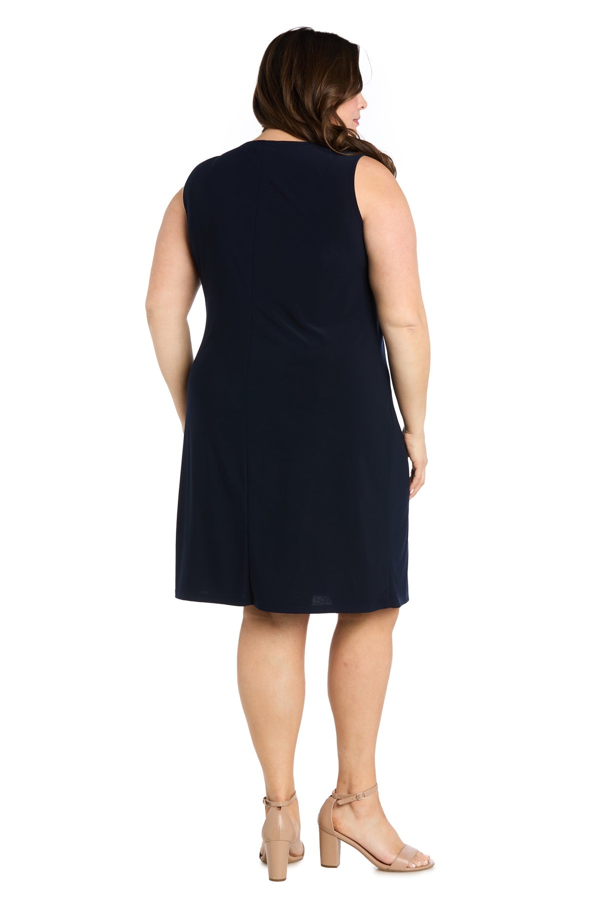 R&M Richards 3438W Plus Size Short Floral Print Jacket Dress