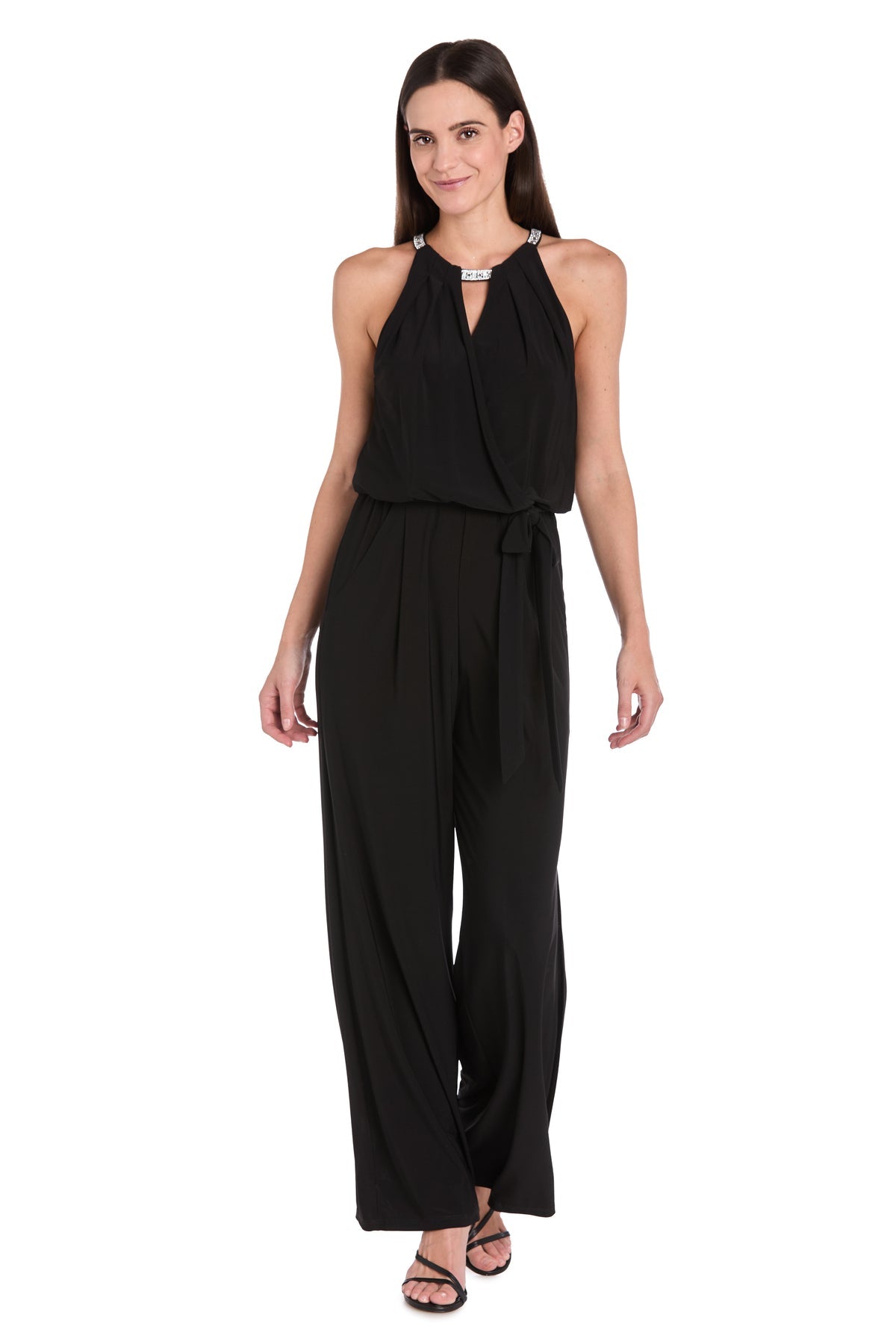 R&M Richards 3440P Long Petite Formal Jumpsuit