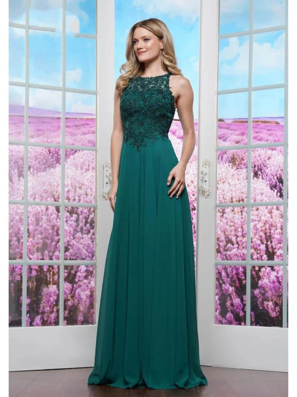 Colors 3440 Long Formal A Line Evening Prom Dress