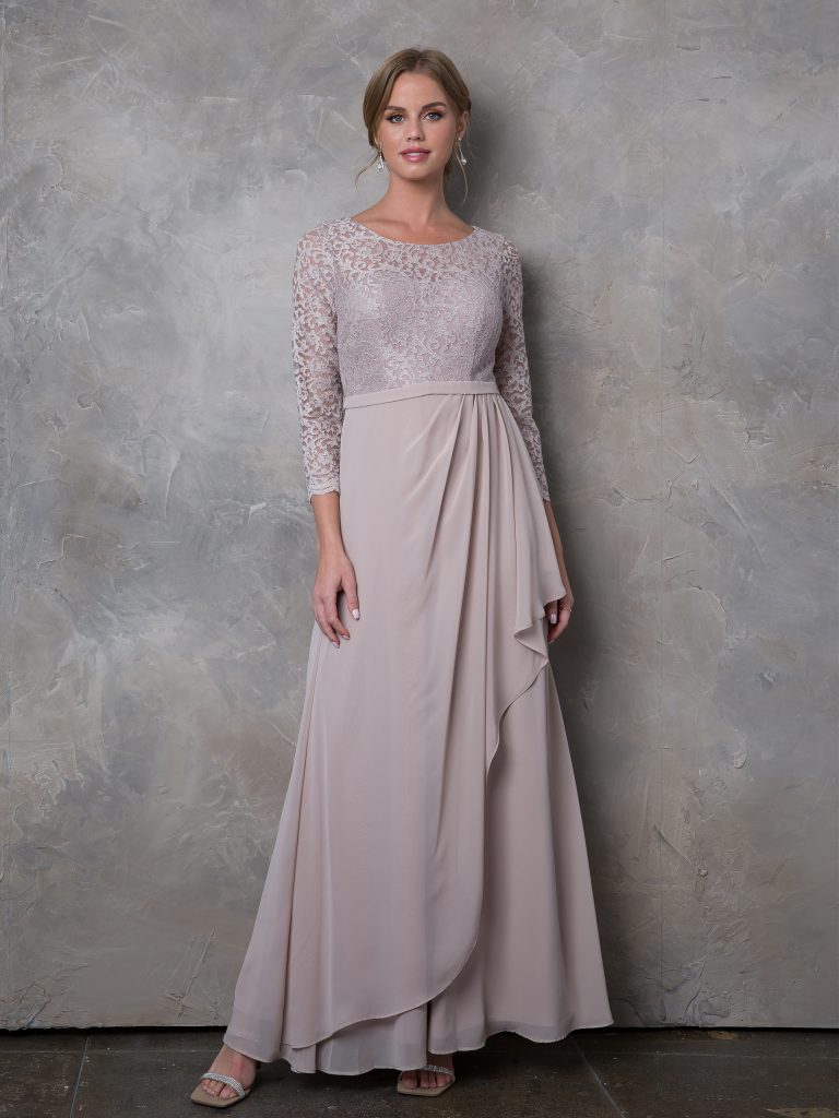 Eva Fashion 3446 Long Mother of the Bride Lace Formal Dress