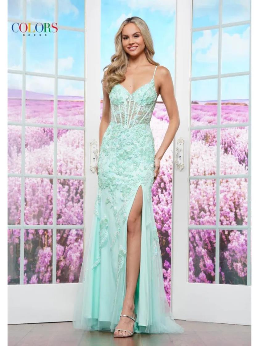 Colors 3448 Evening Long Formal Prom Dress
