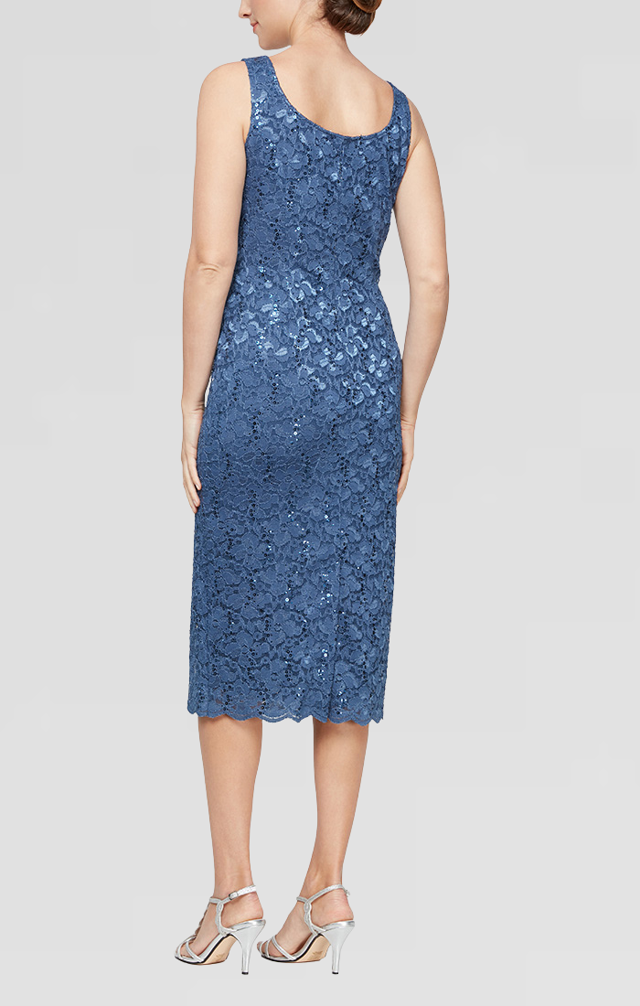 SL Fashions 9213104 Petite Lace Jacket Short Dress