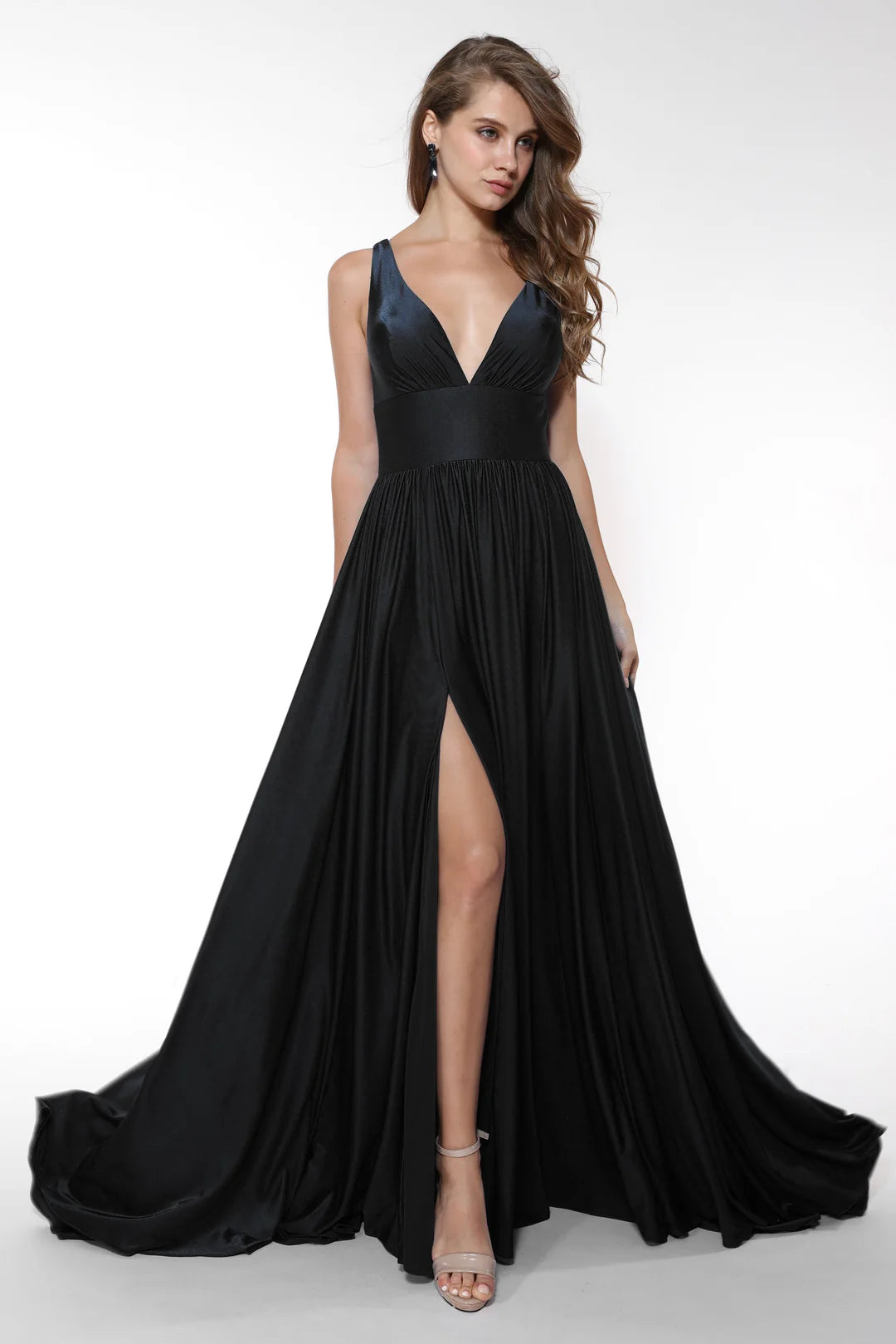 Prom Dresses Long Formal A Line Evening Prom Gown Black