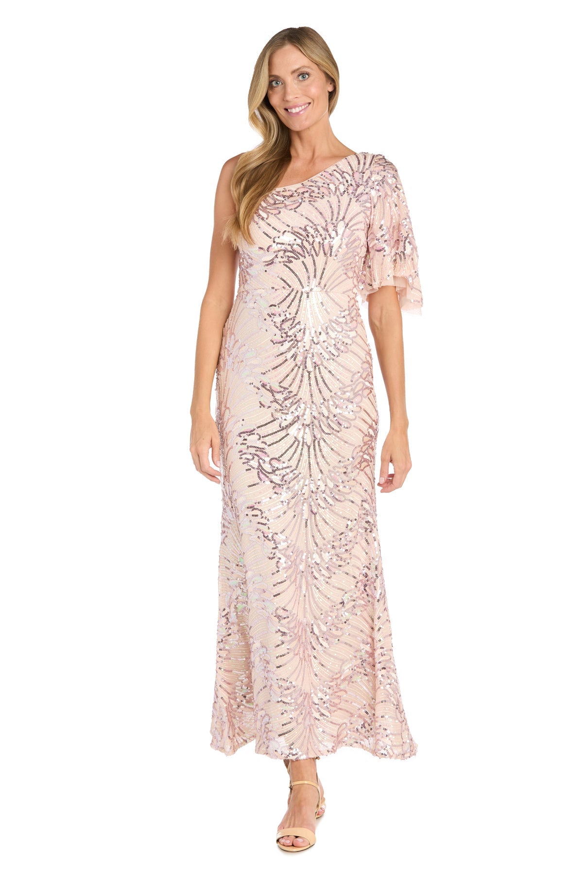 R&M Richards 3456 Long Sequin Formal Evening Dress