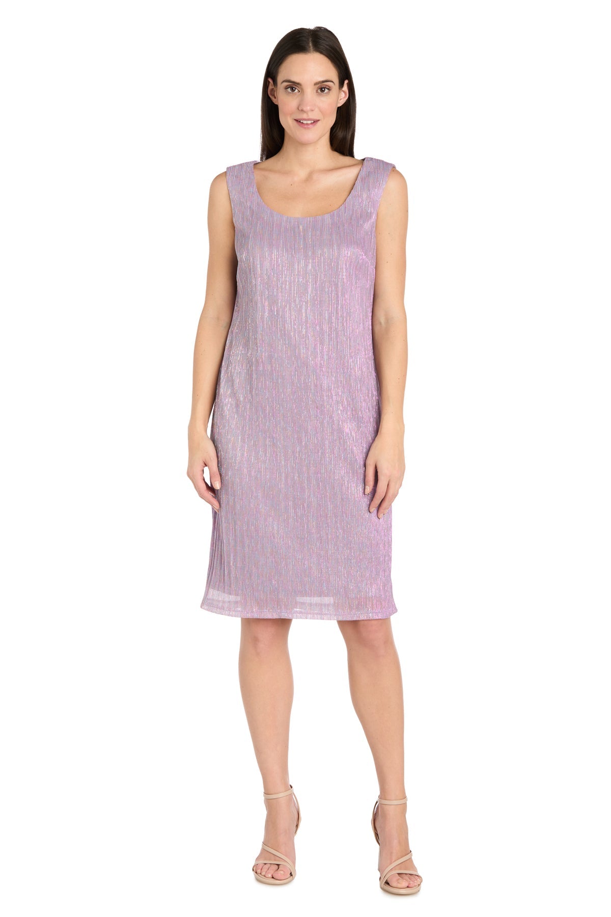 R&M Richards 3461 Short Mother of the Bride Metallic Jacket Dress