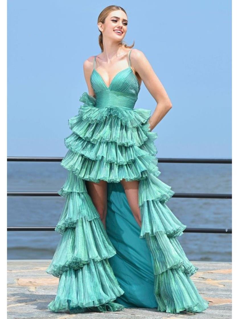 Colors 3462 Ruffle Long Formal Evening Prom Dress Colors 3462 Ruffle Long Formal Evening Prom Dress