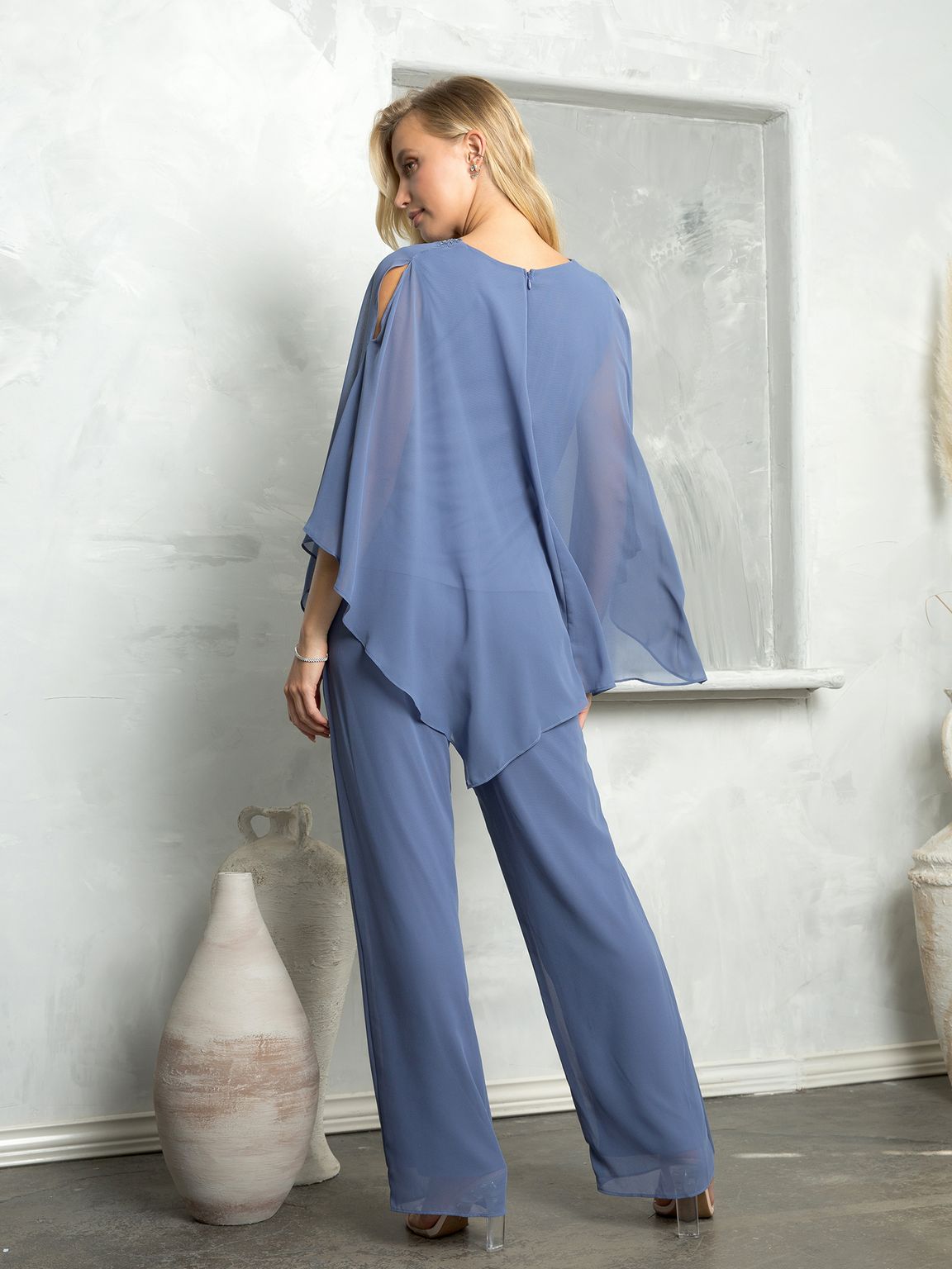 Eva Fashion 3463 Two Piece Long Formal Evening Pant Suit