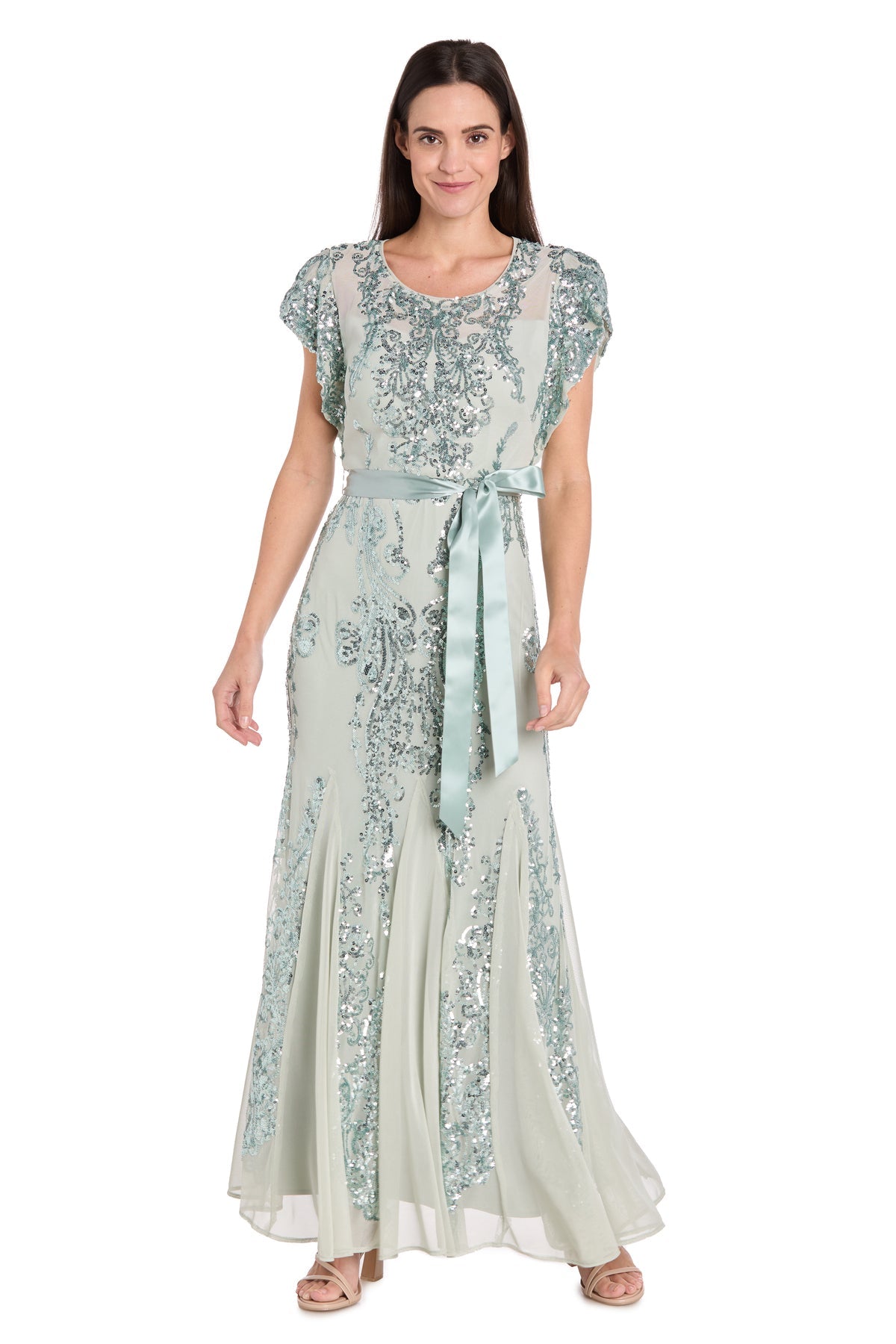 R&M Richards 3465P Formal Long Mother of the Bride Petite Dress