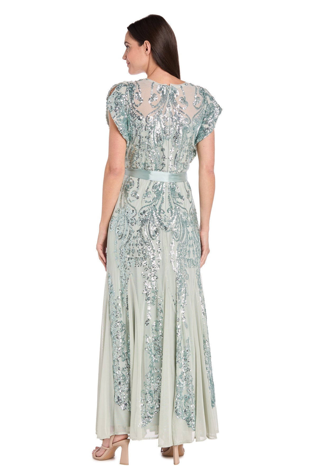 R&M Richards 3465P Formal Long Mother of the Bride Petite Dress