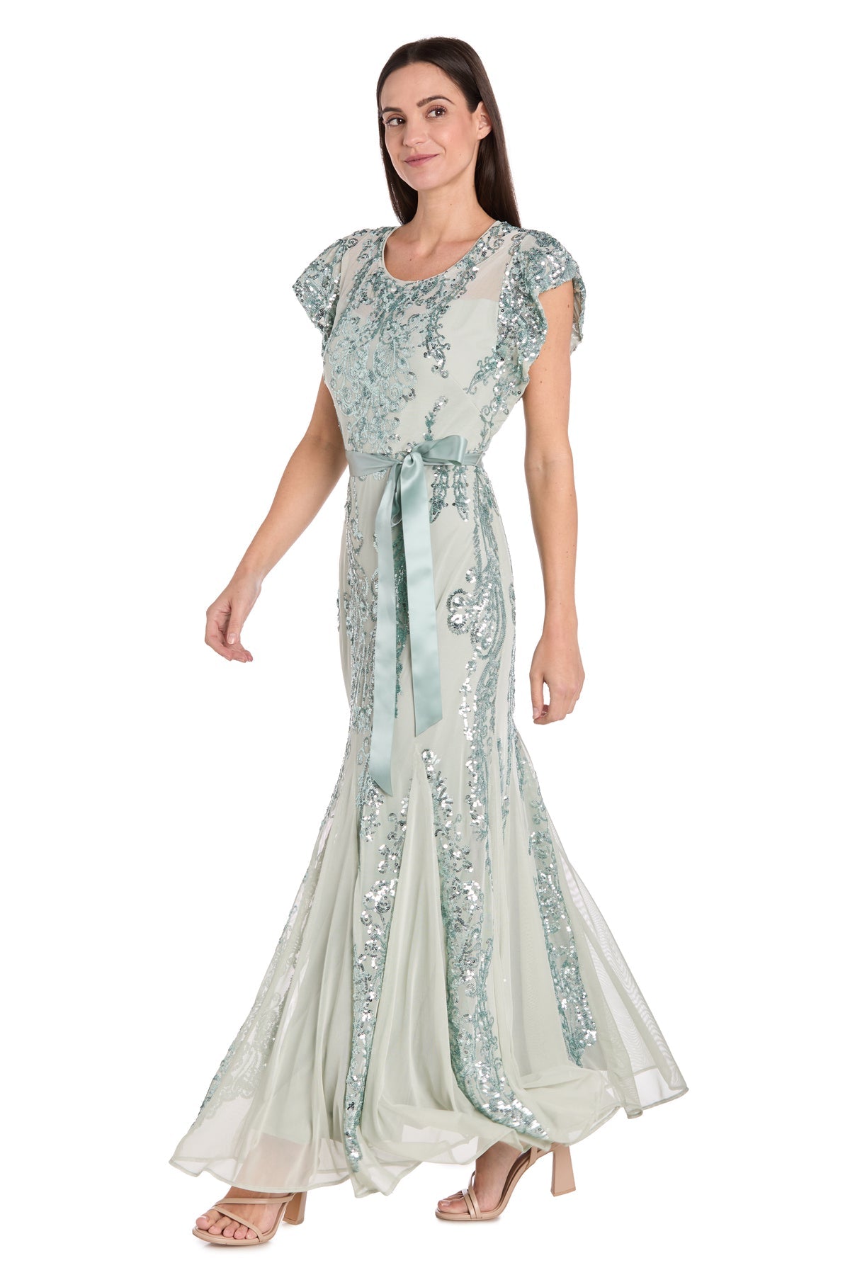 R&M Richards 3465P Formal Long Mother of the Bride Petite Dress