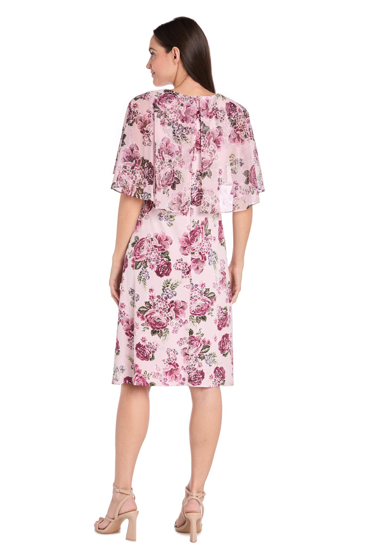 R&M Richards 3467 Short Floral Print Knee Length Cocktail Dress