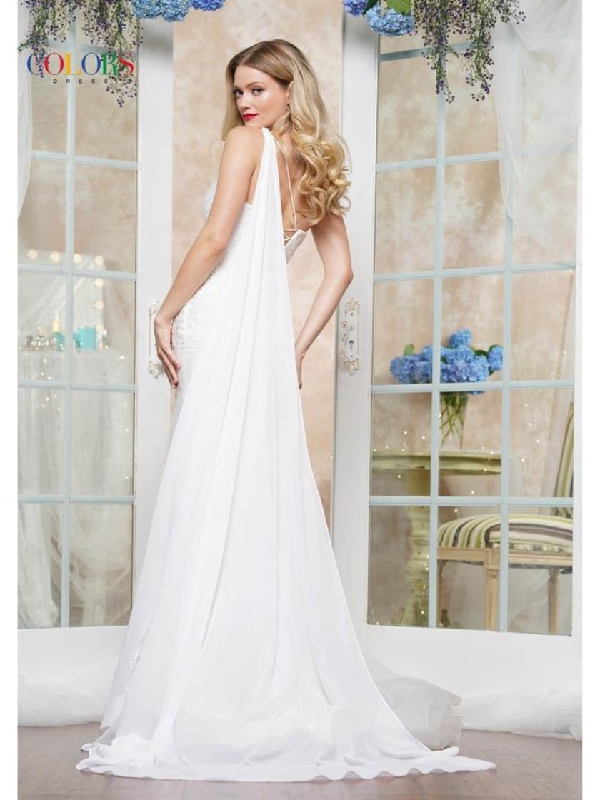 Colors 3467 Formal Fitted Long Evening Prom Dress