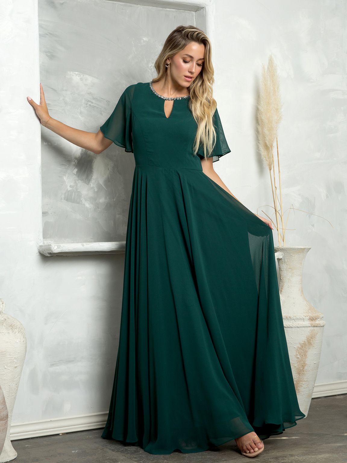 Eva Fashion 3468 Long Beaded Mother of the Bride Formal Dress