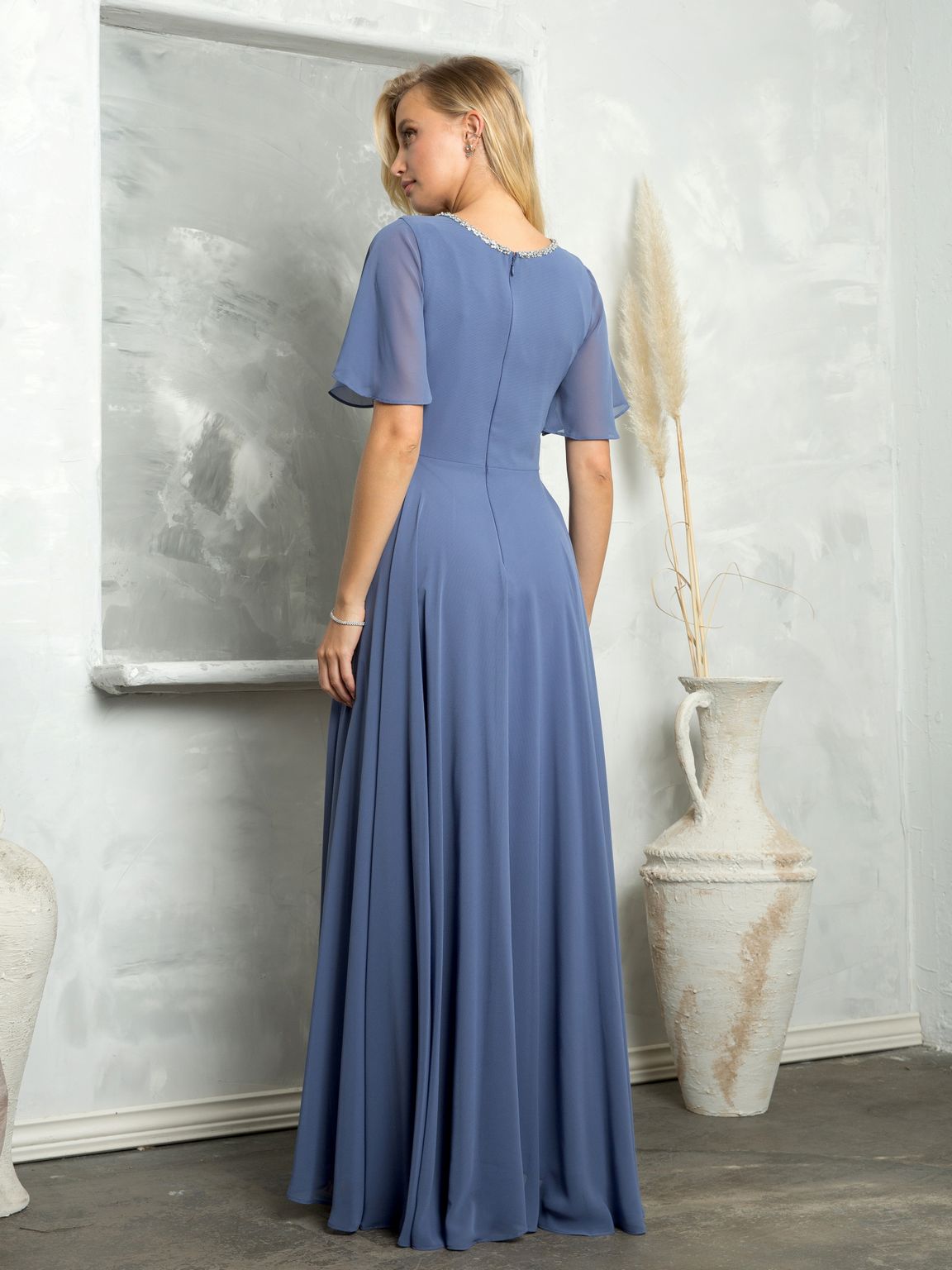 Eva Fashion 3468 Long Beaded Mother of the Bride Formal Dress