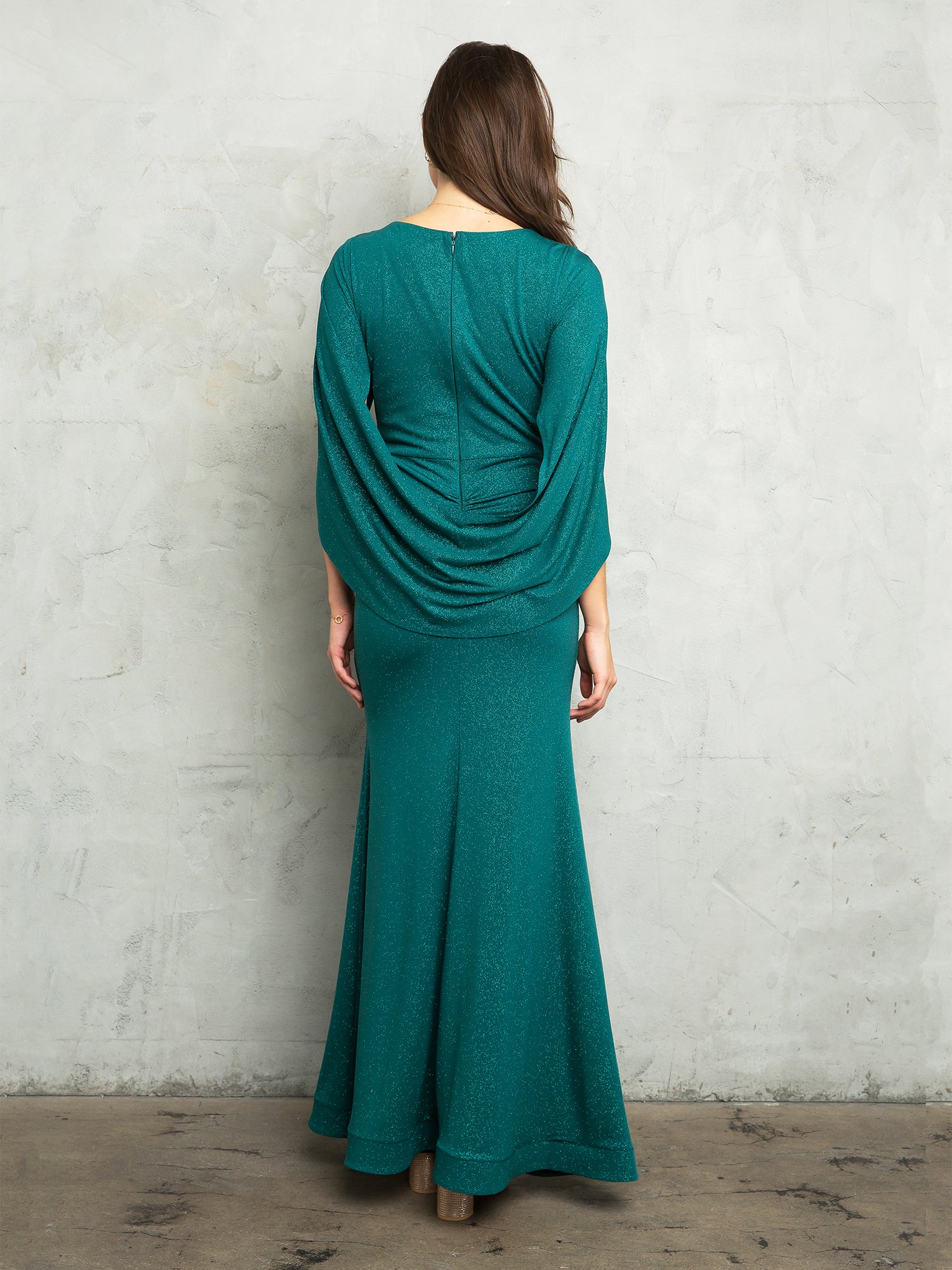 Eva Fashion 3470 Long Formal Glitter Mother of the Bride Dress