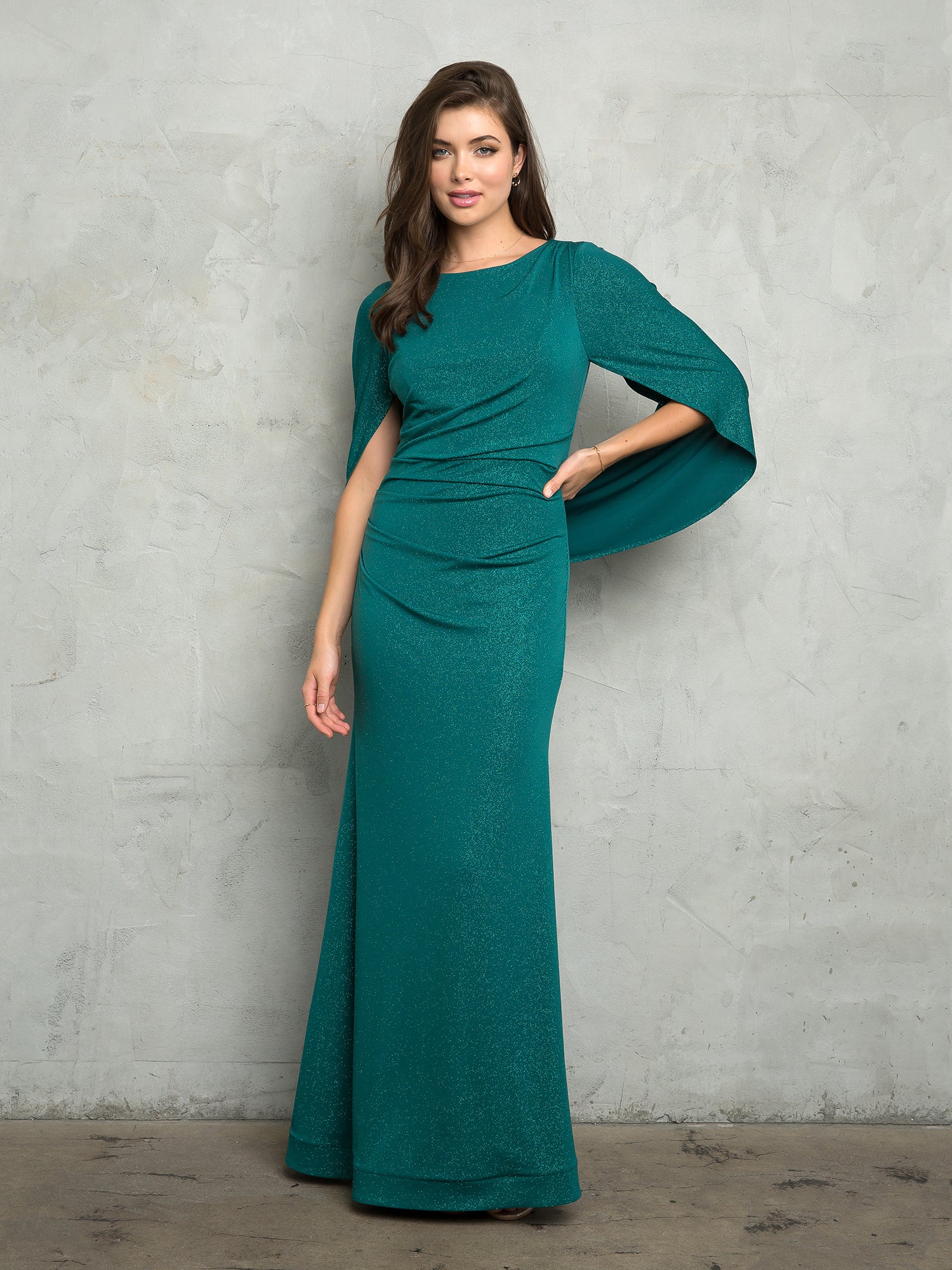Eva Fashion 3470 Long Formal Glitter Mother of the Bride Dress