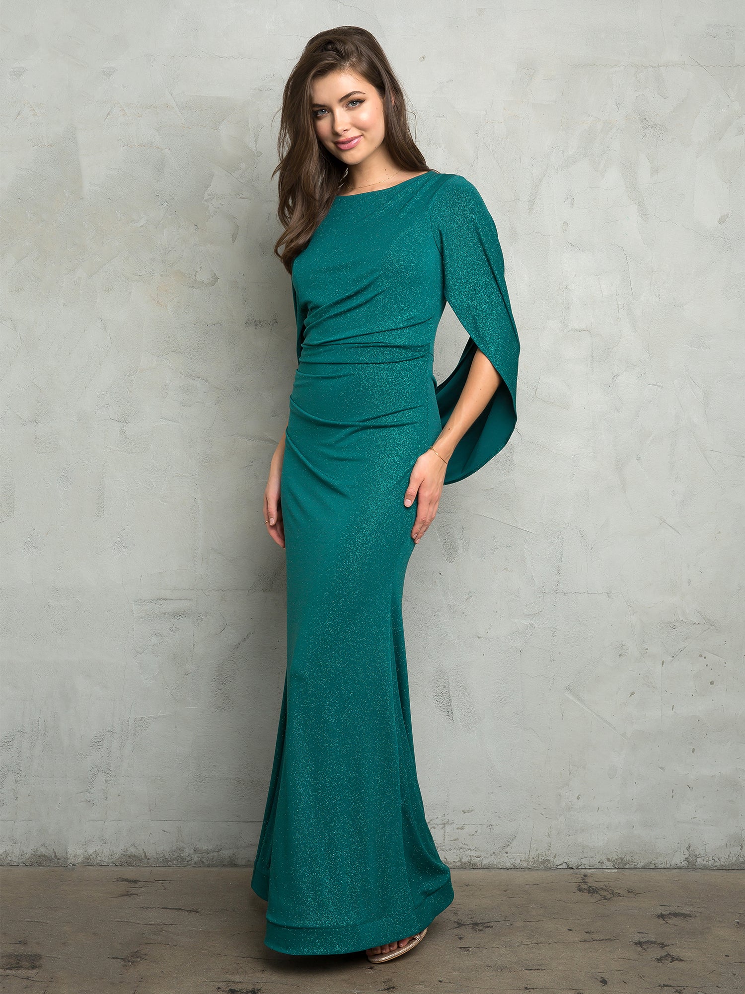 Eva Fashion 3470 Long Formal Glitter Mother of the Bride Dress